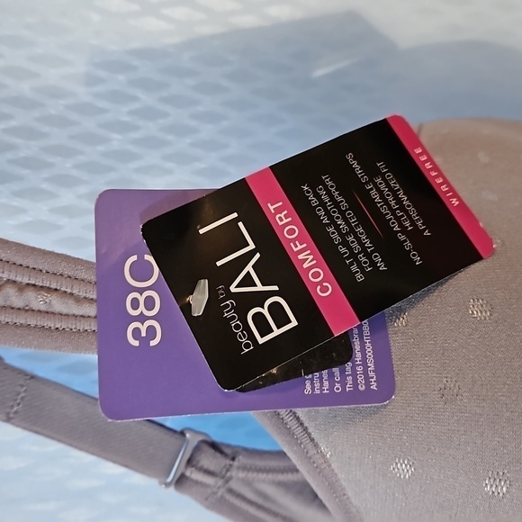 BALI Bra sz38C Lilac NWT - Picture 3 of 6